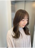 イヤリングカラーベージュ