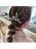 特別な日のヘアアレンジ 編みおろし 20代30代40代