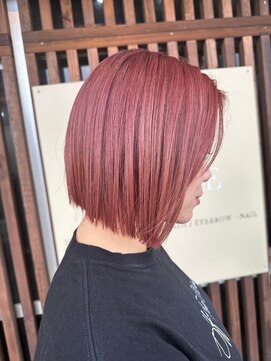 ガーデン ジングウマエ(GARDEN jingumae) 星華,デザインカラー,ウェットヘア,レッドブラウウンa9