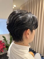 ピークスヘア(peaks hair) センターパート メンズカット ニュアンスパーマ メンズパーマ