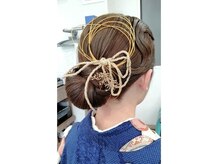 ヘアセットと着付もさせていただきます　電話確認お願いします