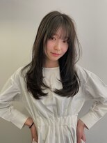 ラヴィズム 長岡店(LUVISM)&nbsp;ロング顔周りレイヤーおくれ毛前髪長岡/新潟/宮関