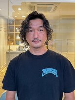 ヘアアンドメイク ニューヨーク ニューヨーク 長岡天神店(Hair&Make NYNY)&nbsp;グランジミディアムパーマ/メンズパーマ/ハイライト