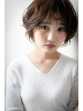 カバーヘア ブリス 戸田公園西口店(COVER HAIR bliss) モカブラウン立体感大人可愛いひし形ショートv戸田公園20代30代