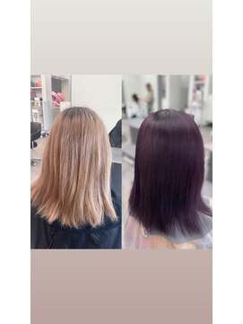 ガルボヘアー 桟橋店(garbo hair) ハイトーンラベンダーカラー高知美容院ツヤ髪