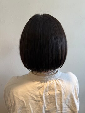 エヌアンドエー 春日部東口店(hair shop N&A) 繊細に艶めくサラ艶ヘア 大人かわいい丸みボブ 髪質改善TR#1
