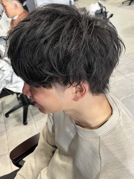 アウル 心斎橋(owl) マッシュウルフ/ラウンドマッシュ/黒髪/メンズウルフ/men's