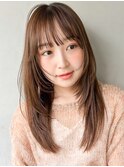 エアリーカールくせ毛風カールチェリーブラウンワンカール