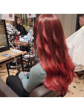 ウェーブ(WAVE) 【エクステ】チェリーレッド/長さだし/バーガンディ