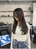 ワンカールレイヤー×髪質改善大人ブラウンヘア