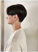 メンズカットのセンターパートスタイル/ツーブロック/メンズヘア