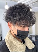 シャドウパーマメンズカットスパイラルパーマツイスパ波巻き