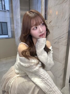 リリー(Lilley) ピンクブラウン×小顔レイヤー×韓国風巻き×髪質改善