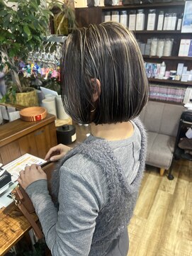 Bambi* ボブ　ハイライト　ミニボブ　コントラストハイライト
