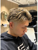 レボ 片町店(Revo)&nbsp;アップバング×ブラウンメッシュ