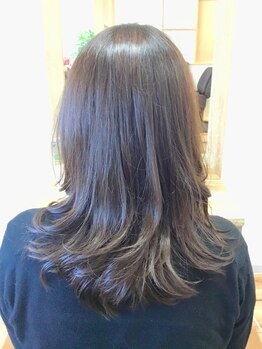 ヘア アトリエ コエ(hair atelier koe)の写真/【富沢駅すぐ】オーガニック認証機関ICEAの承認カラーを取扱い!全てに頭皮・髪を守るトリートメント付き♪
