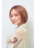 黒髪クラゲヘアー/オリーブグレー/小顔ココアベージュ