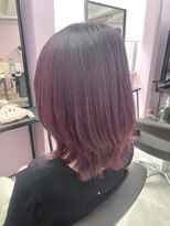 アヴァンス 難波店(AVANCE.)&nbsp;ミディアムレイヤー×カシスピンク