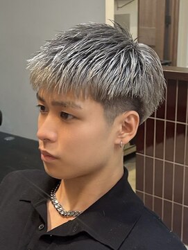 アトラクト バイ ラック 津田沼(Attract by LUCK) フリンジショート/津田沼/メンズパーマ/メンズ/ブリーチ