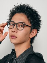 テン 心斎橋(tenn.)&nbsp;アクティブショートフェザーパーマルーズショートセンターパート