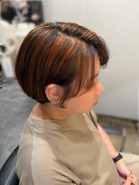 マーシュ(marshu) コントラストハイライト×蛍光オレンジ