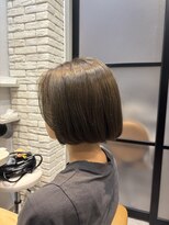 ルーム 大通店(ROOM)&nbsp;ボブ　オリーブベージュ　透明感カラー