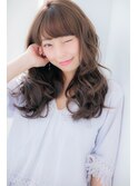 ＊LOREN＊30代～も似合う！ラベンダー艶ブラウン大人ウェーブ