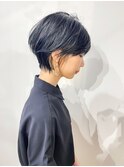 "重軽ショートボブ×インナーベージュ"