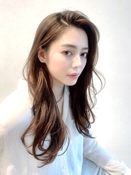 ジュネス 銀座(JYUNESU) かき上げオフィスヘア☆グレージュカラー