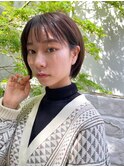 扱いやすいショートボブ