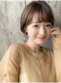 耳掛け丸みショート
