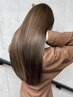 韓国式髪質改善カラー+シルクトリートメント+ケアカット込み　縮毛矯正/銀座
