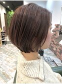 ☆小顔効果カット インナーカラー グレーベージュ 髪質改善 韓国