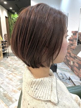 リノナ(Linona) ☆小顔効果カット インナーカラー グレーベージュ 髪質改善 韓国