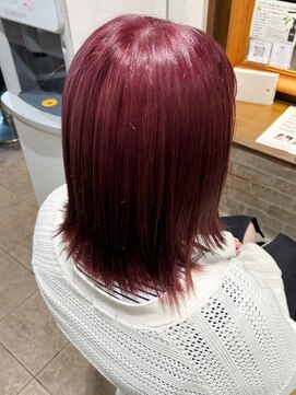 ネオリーブカップ 町田店(Neolive capu) Wカラー×濃いめピンクカラー【町田/ブリーチ/暖色】