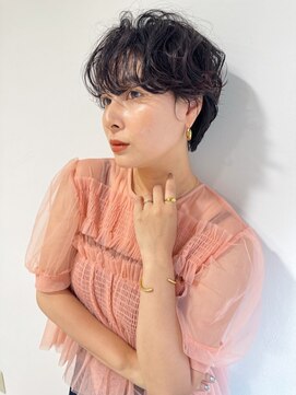 クラン 岡本(Chlan) マッシュパーマ×ウェットヘア