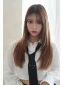 ストレートレイヤー×顔まわり×髪質再生×韓国【川又】