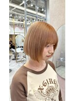 ロンド レア 天神大名店(Lond Le’a) デザインカラー/レイヤーカット/ウェットヘア/オリーブベージュ