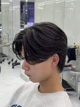 メンズヘアセンス 渋谷(MEN'S HAIR SENSE) フェザーショート/ニュアンスパーマ/刈り上げセンターパート