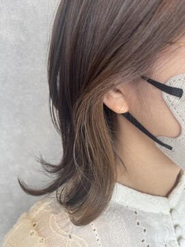 ラルー(LALUU° ) ベージュ/インナーカラー/ミルクティー