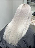 【*傷ませないブリーチの秘密*】艶ホワイトカラー*