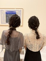 ヘアクリエイションソウル(Hair creation Sowl)&nbsp;【Sowl】ルーズ編みおろしアレンジ×金箔