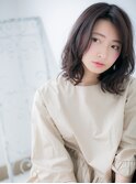 センター北/髪質改善/グレージュカラー☆ウェーブミディアムk
