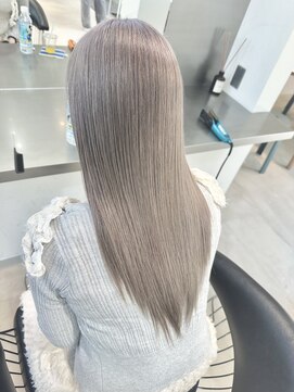 ラック 表参道(LUCK) グレージュ/レイヤーカット/ブリーチ/ケアブリーチ/20代