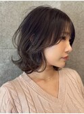 外ハネボブ /顔周りレイヤーボブ /くびれボブ /簡単スタイリング