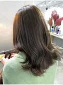 桑名ロングレイヤーカットハッシュカット透明感カラー重めロング