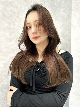 ロンド ジュルード 名古屋(Lond jeloud) ブラウンベージュ 秋カラー 艶髪 透明感たっぷり