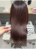 ボルドーブラウン髪質改善メテオカラー◎mai