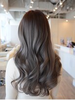 アドラーブル 松崎店(adorable) ヨシンモリゆるパーマ◎秋フェミニン透け感スモーキーブラック