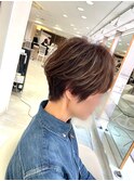 白髪ぼかし/40代/50代/ハイライト/レイヤー/ショート